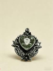 1 chiếc vòng cổ hình trái tim và hoa phong cách Bohemian, đính đá Cubic Zirconia, với chủ đề trái tim và hoa. Thích hợp cho các lễ hội, tiệc tùng và làm quà tặng. - Nhiều màu - Xem 3