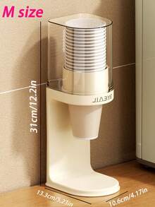 1 pieza Dispensador de vasos de escritorio - Soporte para vasos de baño, Estante de almacenamiento de tazas de café para el hogar, Adecuado para el hogar, la oficina, el hospital, el gimnasio - Multicolor - Ver 8