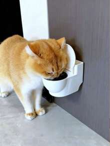 可爱壁挂式猫咪饮水器，带盖，防溅水，大容量，创意实用宠物礼物 - 貓咪飲水器-100ML - 查看 5