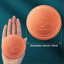 1/2pcs Copper Bird Bath Tray, 0.6mm Reinforced 99.99% Pure Copper Cleaning Plate With 3-Point Support, Enables Year-Round Physical Cleaning Water For Outdoor Bird Bath Bowl - One Red One - View 4