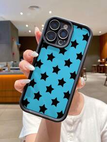 Stylish Black Star Design Transparent Protective Case For IPhone 17 AIR Pro, 16, 15 Pro Max, 14, 13, 12, 11, Anti-Drop High-End Niche Phone Cover - Takatake Kurohime - View 7