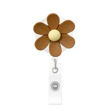 1pc Id Badge Holder Flower Easy Pull Buckle Nurse Medical Workplace Office Expansion Badge Clip - a - View 7