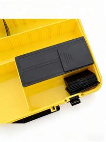 1 Pc Large Fishing Gear Lure Storage Box - Multifunctional Storage Case, Durable Plastic Material, Secure Locking Design, Waterproof And Moisture-Proof, Ideal For Hunting And Fishing Enthusiasts (Color Random) - Random Color - View 6