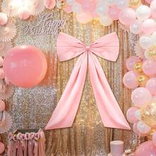 1 Paquete de Decoración de Lazo Grande para Habitación, Lazo Gigante para Decoración de Fondo de Pared de Fiesta de Cumpleaños - rosa - Ver 7