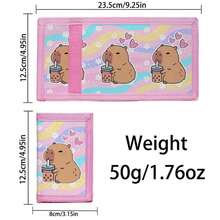 Multi-Functional Tri-Fold Wallet, Durable Fabric Wallet, Can Hold Credit Cards, ID And Cash, Cute & Fashionable, With Coin Pouch And Card Slots, Creative Printed Design, Suitable For Both Men And Women - Tri-fold Wallet - View 3