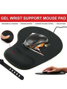 Wrist Rest Mouse Pad, Cute Cat & Dog Pattern Design, Anthropomorphic Style, Ergonomic Design With Wrist Rest, Faux Leather Mouse Pad With Smooth Wrist Rest, Comfortable Mouse Pad, Computer Desk Mat, Office Keyboard Pad, Desktop Protector, Suitable For Non-Slip Base, Gaming, Anti-Slip, Computer, Laptop, Office, Home Use, Graduation Souvenir, Suitable For Office And Gaming, Birthday Gift, School Gift, Mother's Day Gift, Office Supplies - Multicolor - View 5