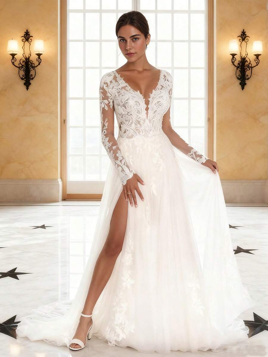 Vestidos de novia - Blanco - Ver 1