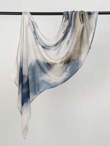 1 chiếc khăn trùm đầu rộng vành in họa tiết tie-dye mới dành cho nữ, chất liệu voan, in hoa văn, kiểu dáng boho cao cấp, mềm mại, thoải mái, chống tia UV, đa năng, phong cách boho, phù hợp sử dụng hàng ngày, mọi mùa. - Nhiều màu - Xem 4