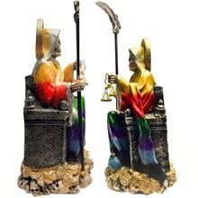 Santa Muerte Suprema 7 Potencias  30 cm - Poder Absoluto, Protección, Dominio, Respeto, Justicia, Defensa Corta Brujería - Multicolor - Ver 4