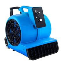 Bodengebläse, 1400 U/min, 4000 CFM, Luftbeweger zum Trocknen und Kühlen, tragbarer Teppichtrockner-Ventilator mit 3 Blaswinkeln, Timer, 3-Geschwindigkeitseinstellung, für Hausmeister, Haushalt und gewerbliche Nutzung - 1400 U/min, 650 W - Übersicht 8