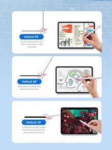 1pc Universal Capacitive Stylus Pen For Phone And Tablet, Active Touch Capacitive Stylus, Compatible With Android And Apple Devices, Precise Touch, Smooth Writing High-End Capacitive Stylus (Not Compatible With Resistive Screen And Electromagnetic Screen Tablets) - Multicolor - View 4