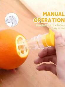 Travel-Friendly Handheld Citrus Juicer, Easy Squeeze Manual Juice Press For Fresh Lemonade, & Dishwasher - Multicolor - View 6