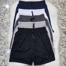 Men's Dry Fit Gym Shorts With Pockets - 黑色 - 查看 1