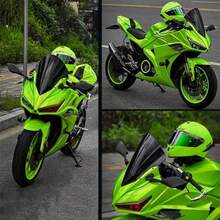 1 pieza Película de envoltura para coche verde camaleón verde manzana, película de embalaje, pegatina para coche y motocicleta con cambio de color para estilo - Adecuada para muebles, hogar, mesa de comedor interior, la mayoría de los vehículos, carrocería de coche, pegatina de modificación de accesorios de coche, película de cambio de color - Talla única para todos - Ver 5