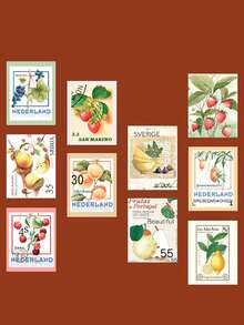 1 Peça Fita Washi Vintage com Decoração de Frutas, Material de Adesivo Scrapbooking DIY - JD279 - Visão 7
