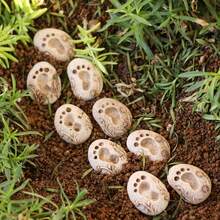 Set de 20 piezas de piedras de paso con forma de huella para jardín de primavera, decoración creativa para macetas, accesorios únicos para microlandscape de patio y mesa - Cubierta de pie individual con huella 20 - Ver 7