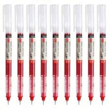 Bộ 5/12 bút mực lỏng khô nhanh, ngòi 0.5mm, mực đen/đỏ, vật dụng không thể thiếu cho trường học/văn phòng, món đồ tuyệt vời cho mùa tựu trường. - Tròn - Xem 7