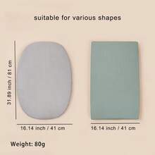 Infant Cradle Fitted Sheet, Double-Layer Gauze Cradle Mattress Cover, Removable & Washable - Multicolor - View 11