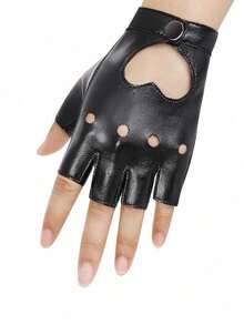 2只装蒸汽朋克手套，PU皮革哥特复古露指手套，带齿轮装饰，适合角色扮演和装扮。这款蒸汽朋克露指哥特复古手套非常适合角色扮演服装、舞蹈、嘻哈、化装舞会、表演、钢管舞、派对音乐会、驾驶、骑自行车、骑摩托车等场合。 - 彩色 - 查看 15