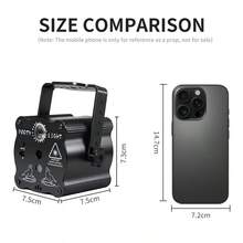 Party Professional DJ Disco Dance Hall Lights, Voice Controlled Multi-Mode Laser Light, Atmosphere Light, Stage Light, With Remote Control, Suitable For Birthday Parties, Birthday Gifts, Club Performances, Karaoke Halls, Christmas Gifts, Halloween - Black - View 4