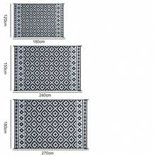 Outdoor Rug, Garden Rugs Outdoor Waterproof, Picnic Mat For Family Party, Gray Large Outdoor Rug, Camping Tent Carpet, Outdoor Mats For Front Door, Large Patio Rug, Outdoor Play Mat, Modern Large Area Rugs For RV, Backyard, Balcony, Outside Rug. - Moroccan Gray - View 7