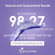 Mallowwax Hard Wax Beads, Wax Beans For Hair Removal, Natural Lavender, Stripless, Coarse Body Hair Specific - Ideal For Bikini, Brazilian, Legs, Underarms, Chest, 16 Ounce - ColorI - 查看 3