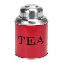 Contento 4028126227169 - Caja para té Acero Inoxidable Color Rojo - Rojo - Ver 1