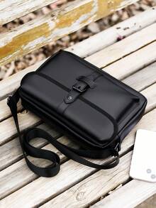 peach tree Men's Shoulder Leather Casual Crossbody Bag, Top Layer Of Cowhide Handbag, Fashionable Leather Bag, Tote Bags For University - Multicolor - View 8