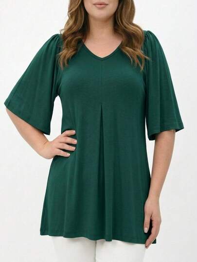 Women XL To 6XL Plus Size Viskoz Blouses Tshirt