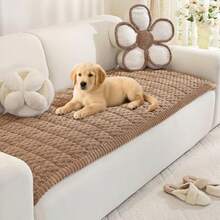 Royhom - Funda de sofá para perros fundas de sofá mullidas de 3 plazas protector de sofá para mascotas manta para sofá antideslizante lavable marrón 70 x 180 cm - Marrn - Ver 8