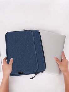 SENLASI Laptop Bag Compatible With Blue Black Gray 13-15.6 Inch Notebook, Laptop Bags ForMacBook,,HP Chromebook Surface Notebook,Laptop Briefcases, Dark Blue - View 9