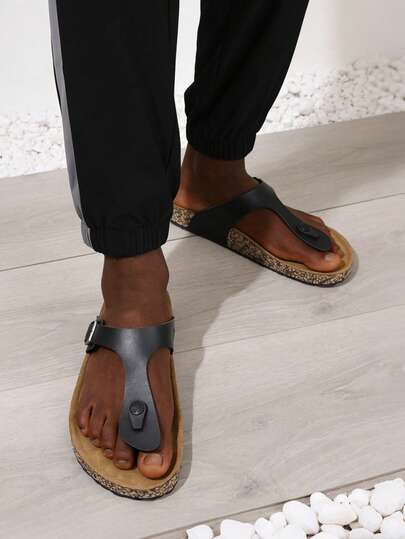 صندل رجالي صيفي خفيف الوزن من إيفا (إيثيلين-فينيل أسيتات) ذو حزام مجوف للشاطئ والخارج والمنزل من جلد البولي يوريثان، صندل شبشب مسطح قابل للتنفس مضاد للانزلاق مناسب للمراهقين والأنشطة الصيفية والرياضات الخارجية والسفر والهدايا في المناسبات كعيد الميلاد وحفل التخرج، ذو نعل سميك مسطح