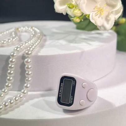 可复位数字环形计数器，迷你便携式静音操作，适用于诵经、库存盘点、精确计数，单手即可操作，多场景可穿戴计数器