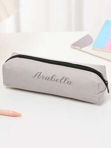 Japanese Style Minimalist Pencil Case, Large Capacity Student Pencil Pouch, Customizable - Multicolor - View 9