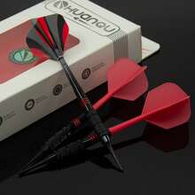 HUANQU 3pcs High-Quality Darts Set, Comes With Protective Storage Case (With Carabiner For Easy Carrying). Includes 3 Complete Soft Darts, 3 Dart Shafts, 3 Standard Dart Flights, And 20 Safety Dart Tips. Precise And Durable, Suitable For Indoor/Outdoor Leisure, Daily Practice Or Competition, Perfect Gift - Multicolor - View 12