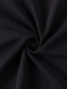 男士拉链蓝色小熊印花短袖T恤和腰部抽绳短裤两件套，休闲运动常规上衣和裤子套装，适合春夏穿着 - 彩色 - 查看 4