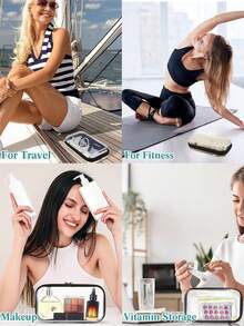 New Transparent Hard Zipper Protective Case With Medical Pattern, First Aid Kit, Toiletry Bag, PVC Travel Storage Bag With Zipper Closure - Lightweight Fade-Resistant Cosmetic Toiletry Bag, Hard Plastic Zipper Transparent Zipper Pouch - Multicolor - View 10