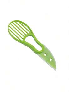 三合一牛油果切片器、去核器、黄油水果切割器分离器、塑料刀厨房蔬菜工具配件 - 彩色 - 查看 8