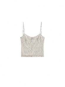 Áo hai dây họa tiết hoa nhí màu tím, áo croptop ôm sát, mẫu mới tuyệt đẹp cho mùa xuân. - Màu sắc hình ảnh - Xem 5