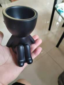 1/3 cây xương rồng nhân tạo, cây xương rồng nhỏ trồng trong chậu, ba hình dạng để lựa chọn, chậu trắng, hình hoạt hình, chất liệu PP, chất liệu PE, màu xanh lá cây, trang trí bàn, trang trí nhà cửa, trang trí sân vườn, trang trí trường học, ký túc xá, văn phòng. - trắng - Xem 5