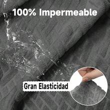 Fundas para Sillas de Comedor 4 Piezas Cubre Sillas Comedor Impermeable Transpirable y Extraíbles Elasticas y Lavables Funda Asiento Silla Comedor para Restaurante Hotel Ceremonia Banquete-Gris - Gris - Ver 3