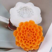 1 pièce Moule en silicone en plâtre de pierre d'arôme de lotus 3D, moule de décoration de pierre d'arôme fait main DIY, motifs multiples, anti-adhésif et démoulage facile - Un-blanc - Voir 5