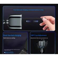 M4多功能车载充电器，闪电般快速充电，角度可调 - A - 查看 7