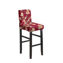 1/2/4/6pcs Stretch Printed Bar Stool Chair Covers, Home/Hotel Use - Flower Shadow Years - View 8