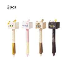 2/4个魔方挤压变脸猫咪趣味减压创意按压按钮0.5mm速干中性笔 - 方形小貓 - 查看 10