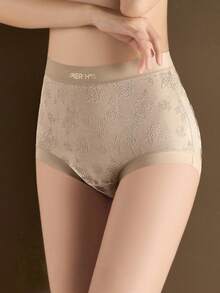 4 chiếc quần lót nữ cao cấp kiểu Pháp, chất liệu jacquard dập nổi họa tiết hoa, cạp cao, che phủ toàn diện. - Nhiều màu - Xem 6