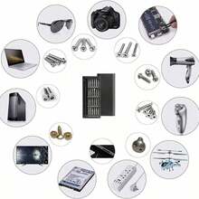 Bộ tua vít chính xác 25 trong 1, bộ dụng cụ tháo lắp sửa chữa đa chức năng với nhiều đầu tua vít khác nhau, phù hợp cho điện thoại thông minh, máy tính, đồng hồ, máy tính xách tay, máy chơi game, kính mắt và các thiết bị điện tử khác. - Nhiều màu - Xem 6