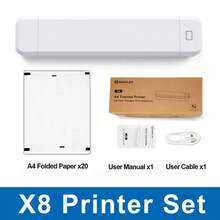 Marklife X8 Mini A4 Thermal Printer, Bluetooth Ink-Free Tattoo Paper Photo Printer, Suitable For PDF, Photos, Office, School, Home Use - Multicolor - View 10
