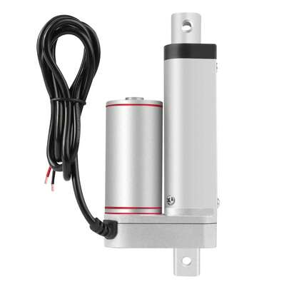 Actuador lineal DC 12V, fuerza de elevación máxima 75 kg, carrera 50 mm, adecuado para motores de automoción