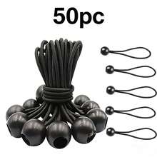 10pcs/20pcs/50pcs Outdoor Camping Tent Elastic Rope With Plastic Ball, High Elastic Rope Binding Elastic Ball, Trampoline Beach Net Elastic Rope - Multicolor - View 5